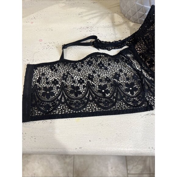 Marilyn Monroe RN 90410 Black Polyester Padded Push Up Bra Size 38 C - Picture 13 of 13